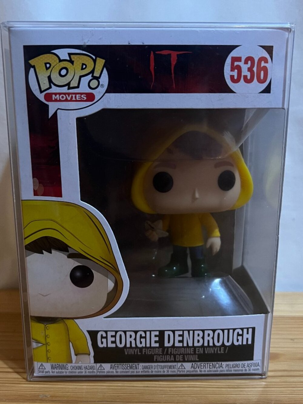 Funko Pop! Vinyl Figure It Georgie Denbrough Holding Boat #536 Used Good Conditi